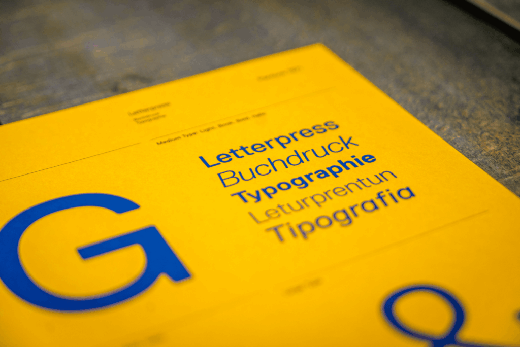 ตัวอย่างการกำหนด Typography สำหรับแบรนด์